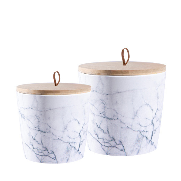 Keramik Tierurne im Marmor-Design